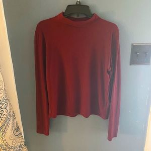 YMI Collections cropped turtleneck blouse